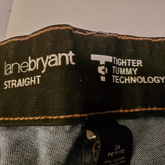 Lane Bryant 24 petite straight leg, bootcut jeans. Tighter tummy technology. - Picture 3 of 8